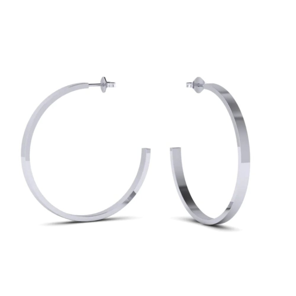Classic Hoop Earrings - Sterling Silver